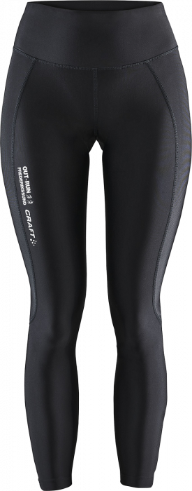 Craft - Outrun Zip Tights Women - Czarny