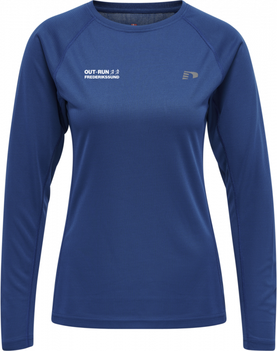 Newline - Outrun Women's Long-Sleeved Running T-Shirt - Bleu